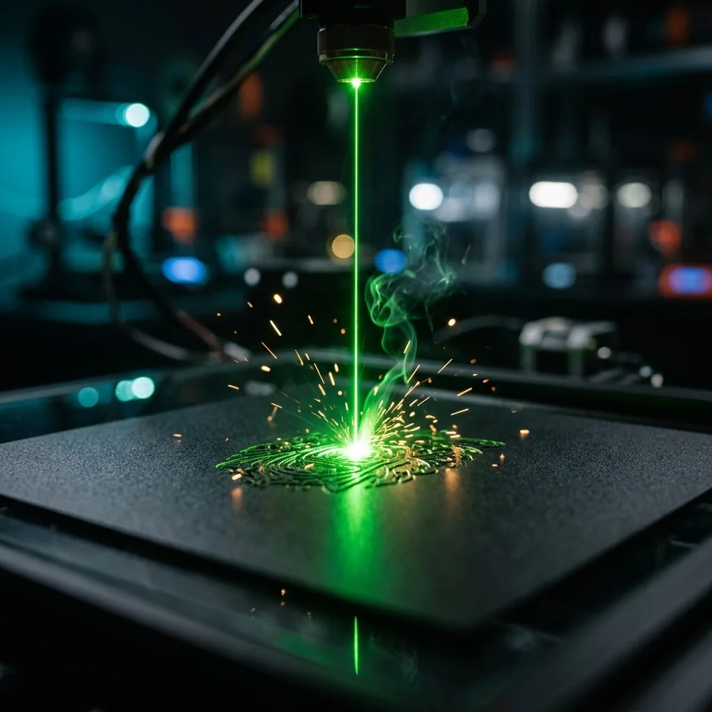 Lasergravur eines Glases in der Werkstatt in Mannheim